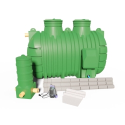 Wobet - Hydret Kompletny Zestaw biologicznej oczyszczalni ścieków ZBS-6C/KP do 6 os.(technologia SBR + zintegrowana pomp